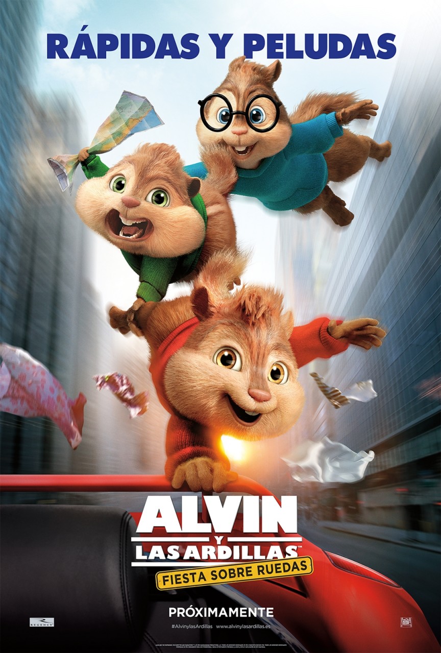 Alvin y las ardillas: fiesta sobre ruedas, una comedia para toda la familia